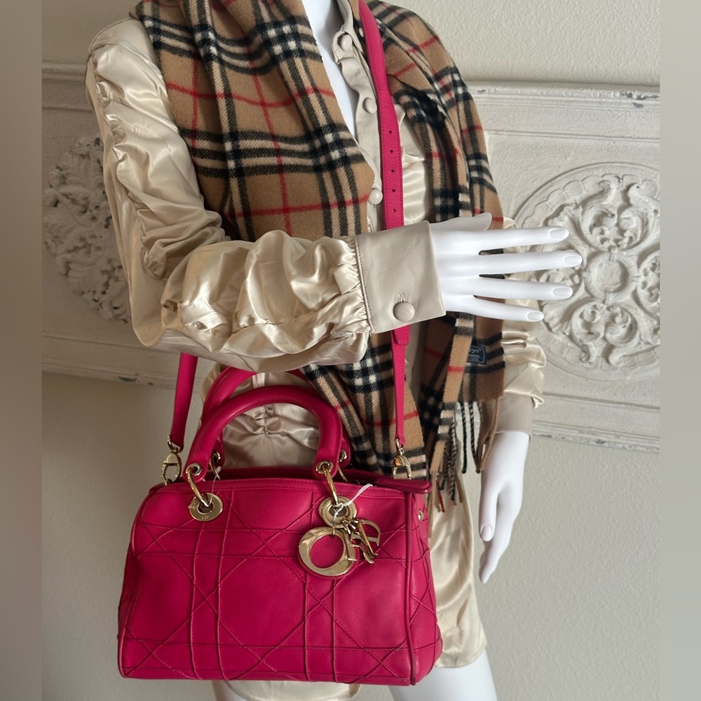 **SOLD** DIOR Cannage Polochon Granville Satchel - Picture 1 of 15